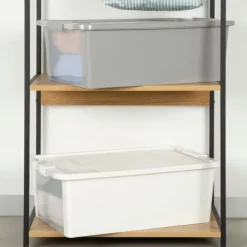 Förvaringslåda Curver Grå Plast 26 L 55 x 19 x 35 cm (7 antal)