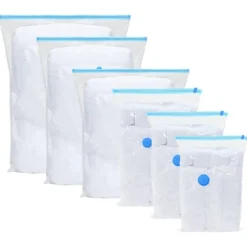 Förvaringspåsar 20 pcs Transparent och Blå 100 x 80 cm