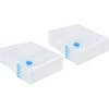 Förvaringspåsar 10 pcs Transparent och Blå 100 x 80 cm