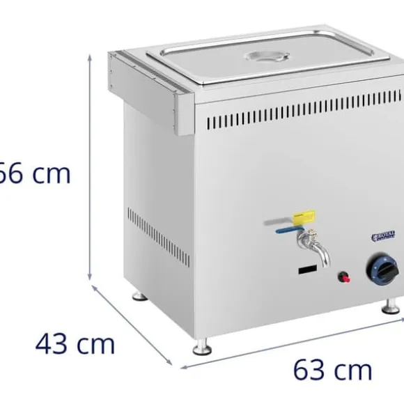 Gas Bain Marie - 3300 W - GN 1 x 1/1 - 0,02 bar - G20