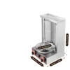 Gas Doner Kebab Maskin, Vertikal Grill, Dubbel Brännare,Silver