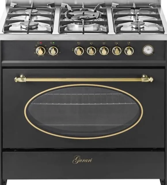 Gasköks - GURARI - GCH E 914 Bl r - Retro - 90 cm - Multifunktionsugn