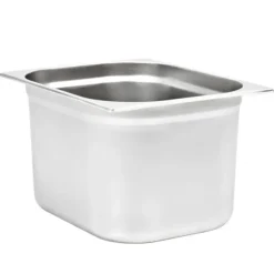 Gastronormkantiner 2 st GN 1/2 - Staplingsbar rostfritt stål | Färg: Silver | Storlek: 200 mm