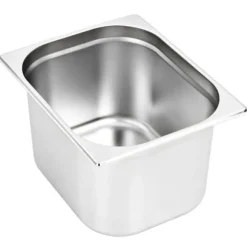 Gastronormkantiner 2 st GN 1/2 - Staplingsbar rostfritt stål | Färg: Silver | Storlek: 200 mm