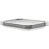 Gastronormkantiner 4 st GN 1/1 - Staplingsbara rostfria plåtar | Storlek: 20 mm