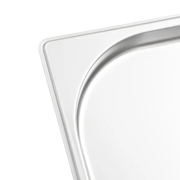Gastronormkantiner 4 st GN 1/1 - Staplingsbara rostfria plåtar | Storlek: 20 mm