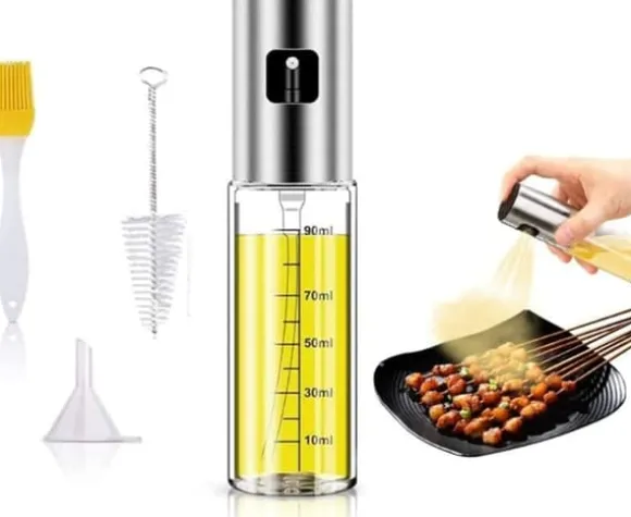 Generisk sprutmaskin, olivolja spruta, sprayflaska för olja Mångsidig glasspray olivolja flaska för matlagning, glas, bakning, rostning