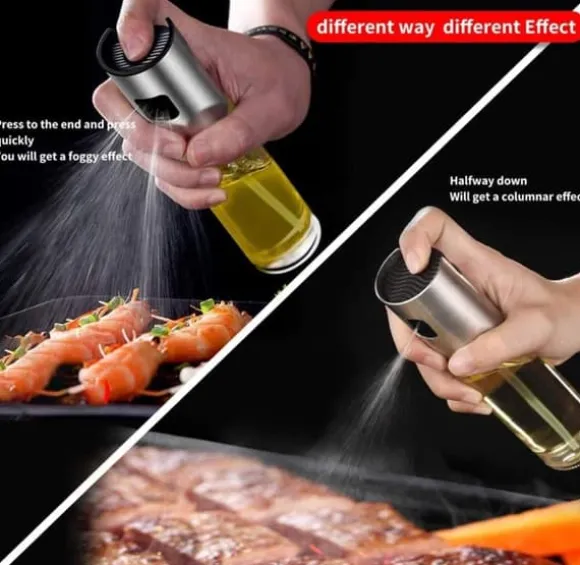 Generisk sprutmaskin, olivolja spruta, sprayflaska för olja Mångsidig glasspray olivolja flaska för matlagning, glas, bakning, rostning