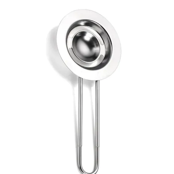 Äggulaseparator i rostfritt stål med justerbart handtag Telescopic