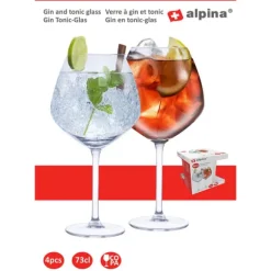 Gin&Tonic-glas 4-pack - 73cl