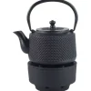 GJUTJÄRNKANNA 0,8L MED FILTER OCH VÄRMARE KINGHOFF KH-1847