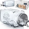 Glasburk för drycker med kran, horisontell dispenser för kylskåp, 3,5L, ORION 143792