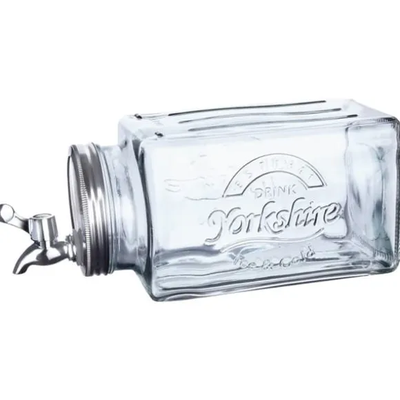 Glasburk för drycker med kran, horisontell dispenser för kylskåp, 3,5L, ORION 143792