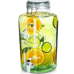 Glasburk med kran 8 l