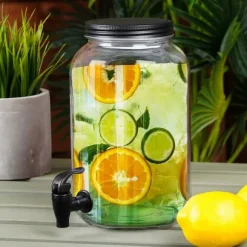 Glasburk med kran 3,2 l