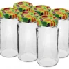 Glasburk med lock TO fi43 90ml - 6 st