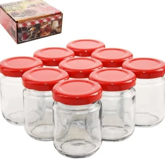 Glasburk med skruvkork 60 ml 9 st.