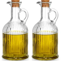 Glasflaska för olja och vinäger 350 ml 2 st.