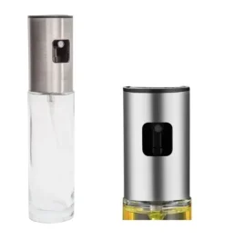 Glasflaska med oljespray