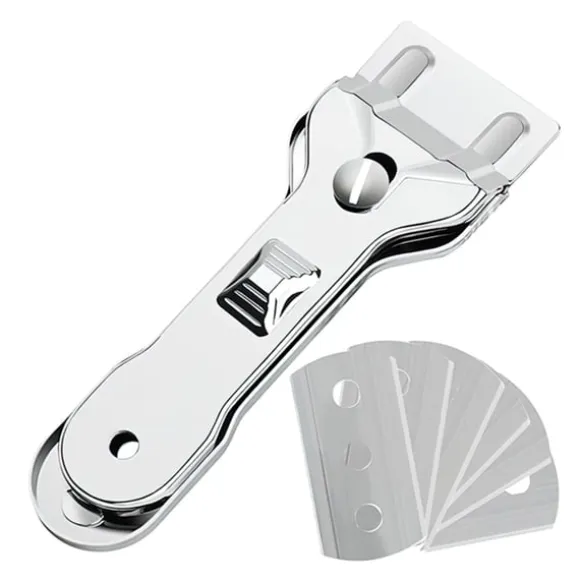 Glashällsskrapa / Glasskrapa - Med 6 utbytbara blad