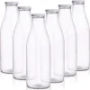 Glasmjölkflaska 1 l 6 st.