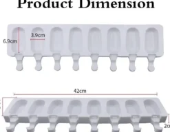 Glassform 8st Mini Cakesicles Silikonform + 50st Glasspinnar