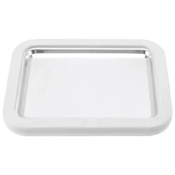 Glassrulle Gör-det-själv-hantverk Ej inkoppling krävs Stor storlek rostfritt stål rullad glassmaskin med plastspade Vit