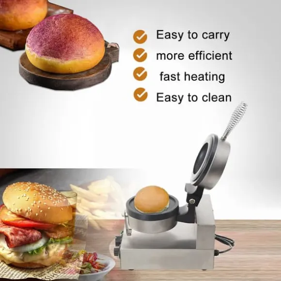 Glassvaffelmaskin, 1200W effekt, temperaturintervall 50-300°C, non-stick design, hållbart rostfritt stål, justerbar timer 1-5 min