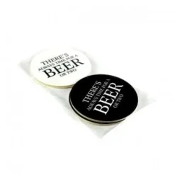 Glasunderlägg 4-pack "Beer"