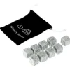 GL11459-Set med 9 bitar av granit whiskysten. Glaciärblockkuber. naturlig bulk kylare för köksredskap