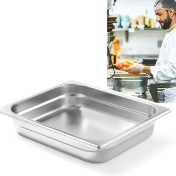 GN 1/2 behållare i rostfritt stål Profi Line höjd 100 mm - Hendi 801420