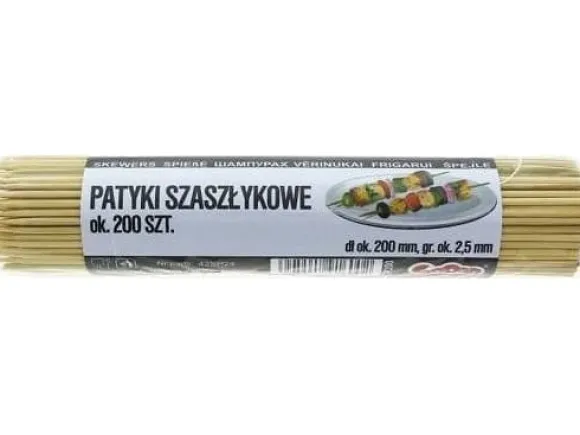 GoDan BAMBOO STICKS/SHASHLIK 20 cm (200 st)