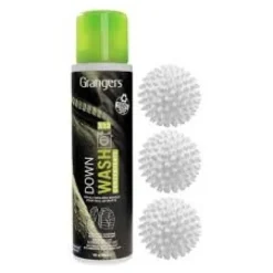 GRANGERS DOWN WASH KIT 300 ML, duntvätt med bollar, tvättbollar dun
