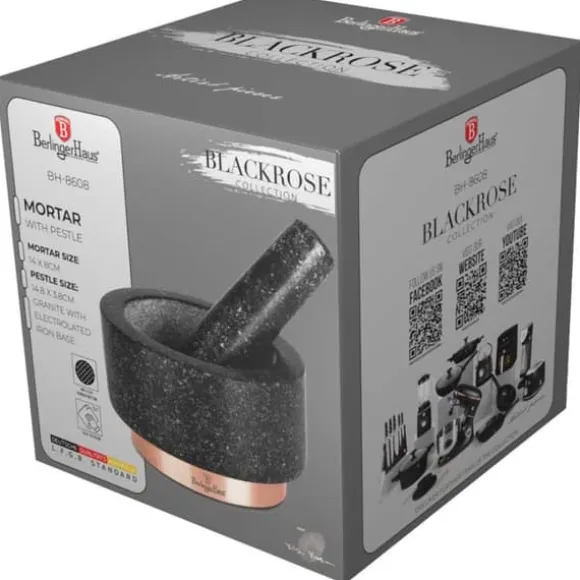 GRANITMORTEL BERLINGER HAUS BH-8608 Ø14cm SVART ROSA