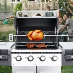 Grill Rotisserie Kit, 81,3x99,1 cm, Rostfritt stål, Elektrisk motor