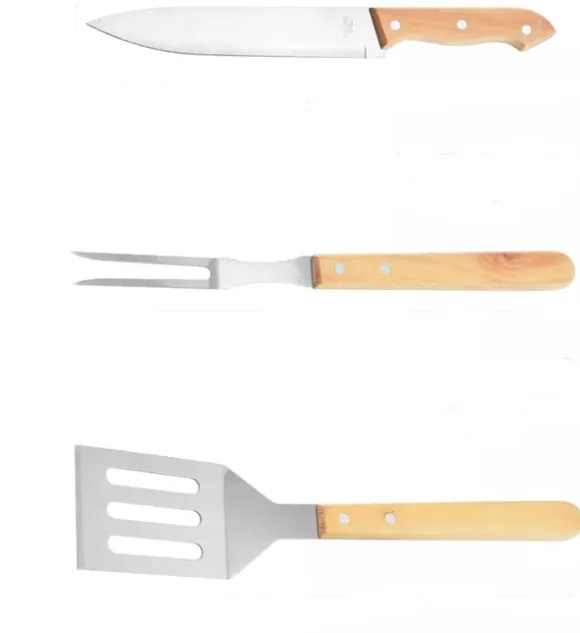 Grillset i trä, 4-delar