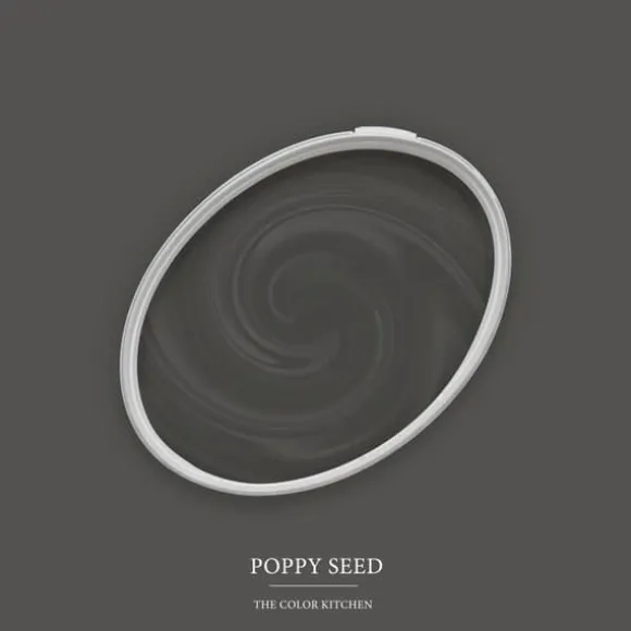 Grå matt väggfärg The Color Kitchen Poppy Seed Dispersion exklusiv för inomhusbruk Hög intensitet 5 liter