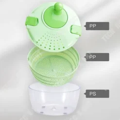 Grönsaksdehydrator - TECH DISCOUNT - Vevarm - 4L - Plastik - Grön
