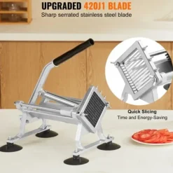 Grönsaksskivare, rostfritt stål och aluminiumlegering, 1/4 tum, manuell, skivare