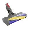 Grönt dammvisande borsthuvud kompatibelt med Dyson V10 Slim/V12 Slim XB Gul Blå Mjuk Sammet