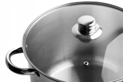 Gryta i rostfritt stål HIGH Stock Pot stor 13,0L 28cm GASINDUKTION FAST OK