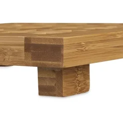 Grytunderlägg set, 4x20x20 cm, Natur, Bambumaterial