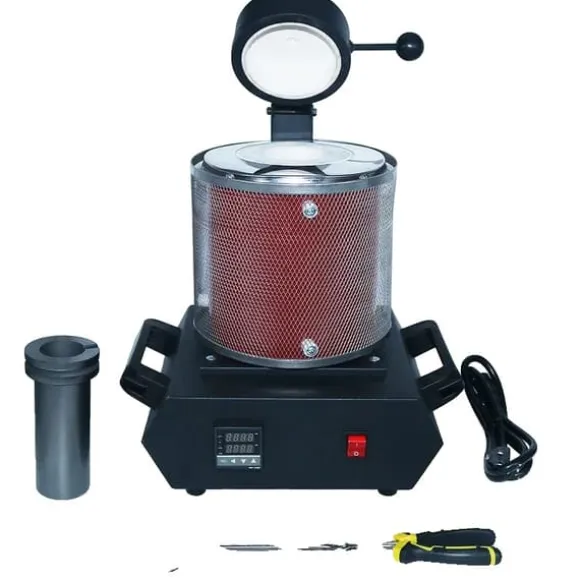 Guldsmältugn, 3 kg kapacitet, 220 V spänning, EU-kontakt,Röd 220V EU-kontakt