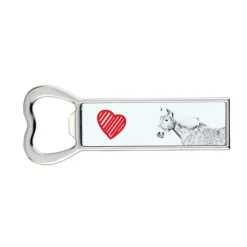 Haflinger Fohlen - flasköppnare med häst, personlig kylöppnare, unik present till en man från Art-Dog