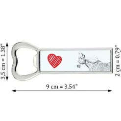 Haflinger Fohlen - flasköppnare med häst, personlig kylöppnare, unik present till en man från Art-Dog