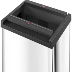 Hailo 0860-211 Big-Box Swing XL papperskorg 52L rostfritt stål