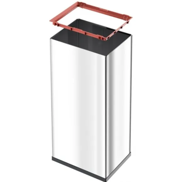 Hailo 0860-211 Big-Box Swing XL papperskorg 52L rostfritt stål