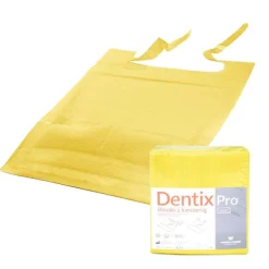 Haklapp med ficka 39 cm x 48 cm gul foliefodrad 54 g DentixPro 50 st