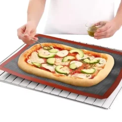 Halkfri mikroperforerad ugnsmatta Silikon Kex Bakmatta Macarons Pizzakaka Bakplåtsmatta Ugn Mikrovågsugn Bakform Verktyg
