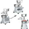 Hamburgerpress med 500 pappersark aluminium 13 cm